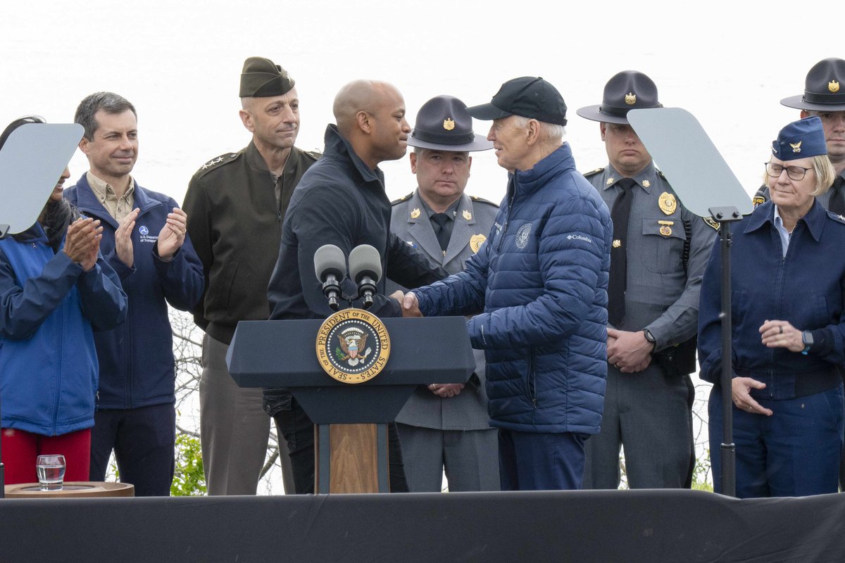 I said we’d move heaven and earth to reopen the Port of Baltimore following the collapse of the Francis Scott Key bridge.
 
And today, thanks to the work of our Unified Command, the Port is fully open for business.
 
Baltimore can count on us to stand by them until the bridge is