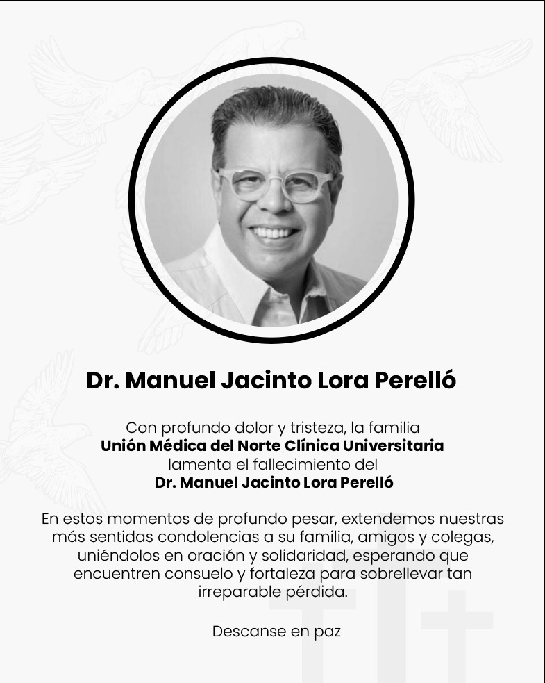 En estos momentos de profundo pesar, extendemos nuestras más sentidas condolencias a su familia, amigos y colegas, uniéndolos en oración y solidaridad, esperando que encuentren consuelo y fortaleza para sobrellevar tan irreparable pérdida.

Descanse en paz