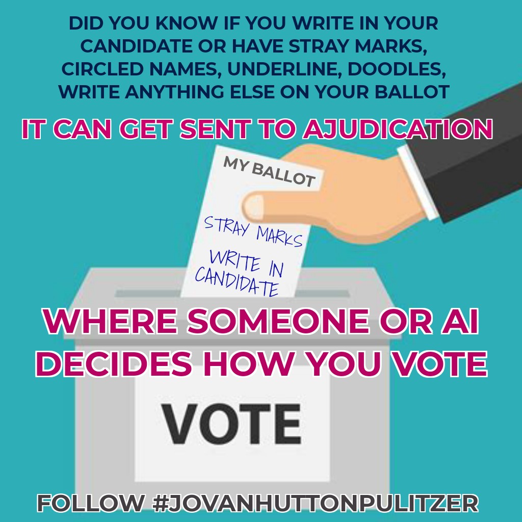 ArtChicken4's tweet photo. #AjudicationRig #ElectionMaladministration #votingmachines #PaperBallots #SharpieGate #CutTheCrapShow #JovanHuttonPulitzer #GetElectionEducated #2024Elections https://t.co/KkS7F2A3L5