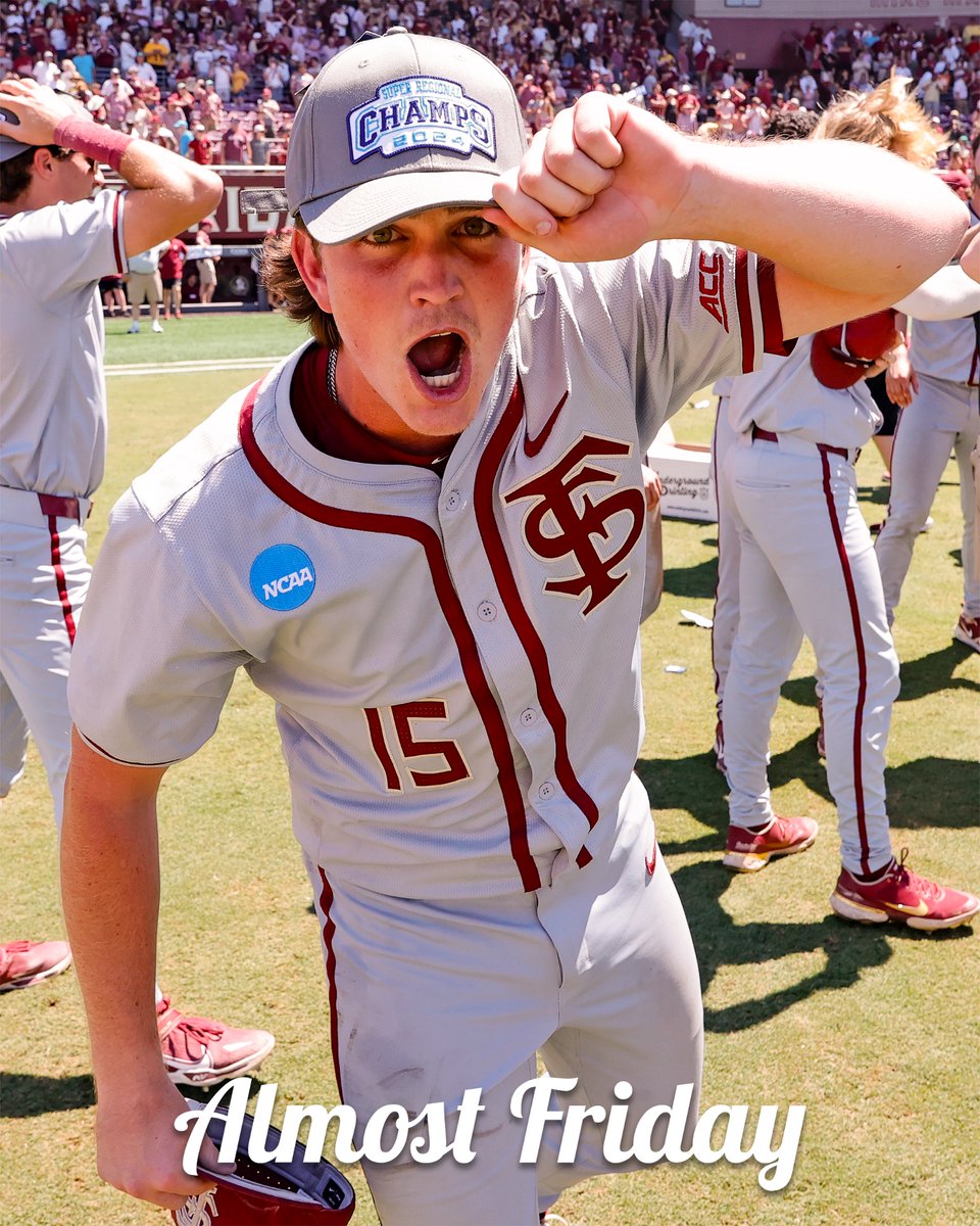 FSUBaseball's tweet photo. Gameday Eve Mood

#Noles https://t.co/UVM5X6cjHq