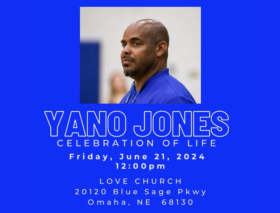 Vince Lindenmeyer (@vincelindy) on Twitter photo Celebration of Life, Yano Jones, Friday 21 JUNE, 2024, Love Church, 20120 Blue Sage Pkwy, Omaha, NE 68130 #rememberyano
In lieu of flowers, please donate here:
givebutter.com/YanoAspenJones…
<a href="/jones_yano/">Football Mentoring Project</a> <a href="/lukelindenmeyer/">Luke Lindenmeyer</a> <a href="/DanielKaelin5/">Daniel Kaelin</a> <a href="/PLSouthFB/">Papio South Football</a> @PLVSchoolsFound <a href="/HuskerFootball/">Nebraska Football</a> Celebration of Life, Yano Jones, Friday 21 JUNE, 2024, Love Church, 20120 Blue Sage Pkwy, Omaha, NE 68130 #rememberyano
In lieu of flowers, please donate here:
givebutter.com/YanoAspenJones…
<a href="/jones_yano/">Football Mentoring Project</a> <a href="/lukelindenmeyer/">Luke Lindenmeyer</a> <a href="/DanielKaelin5/">Daniel Kaelin</a> <a href="/PLSouthFB/">Papio South Football</a> @PLVSchoolsFound <a href="/HuskerFootball/">Nebraska Football</a>