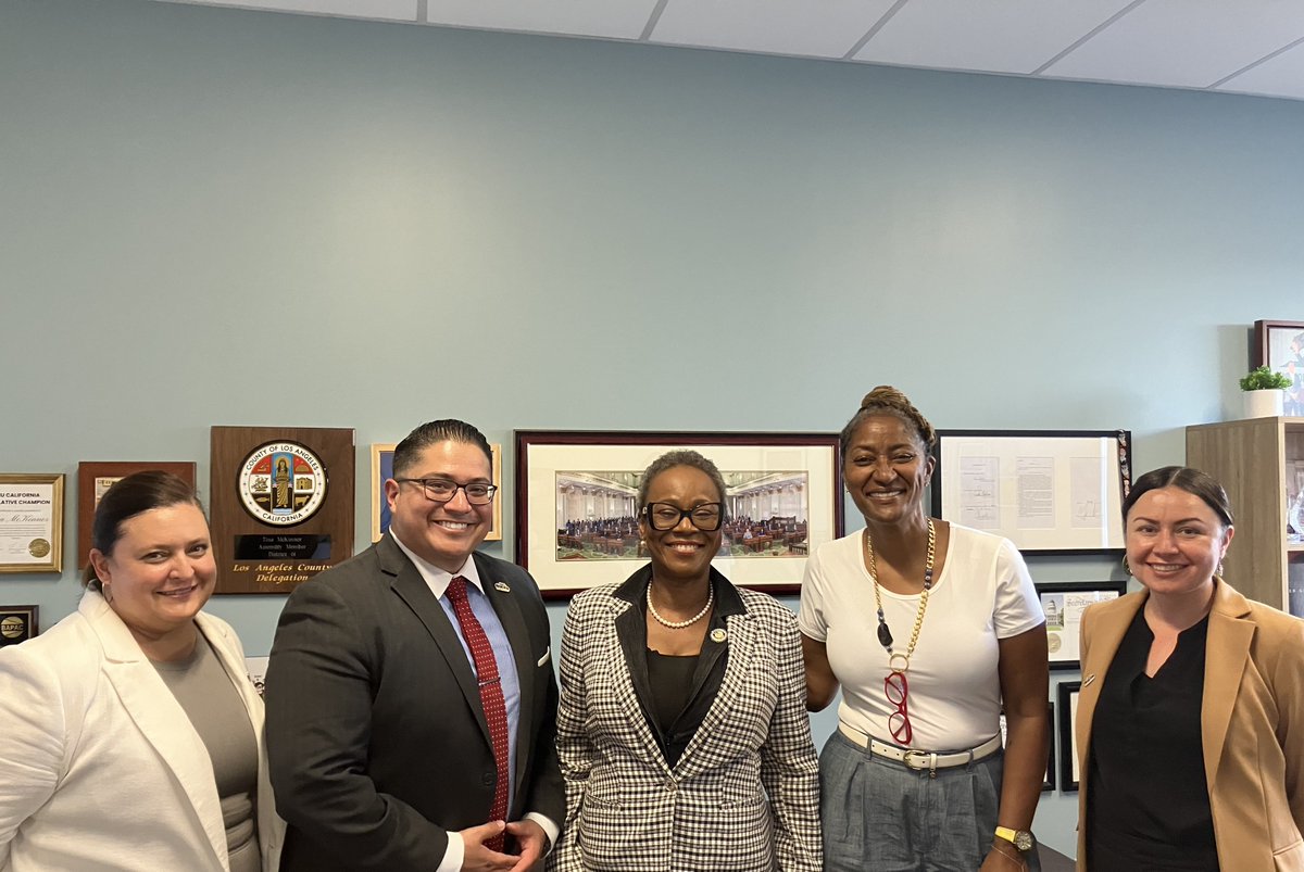 First5LA's tweet photo. Grateful to @AsmTinaMcKinnor for meeting with the #First5LA Team, including President/CEO Karla Pleitéz Howell and Commissioner @HollyJMitchell, to discuss key policies and investments ensuring equitable resources and opportunities for working families and young children. https://t.co/0oKq7PjzgY