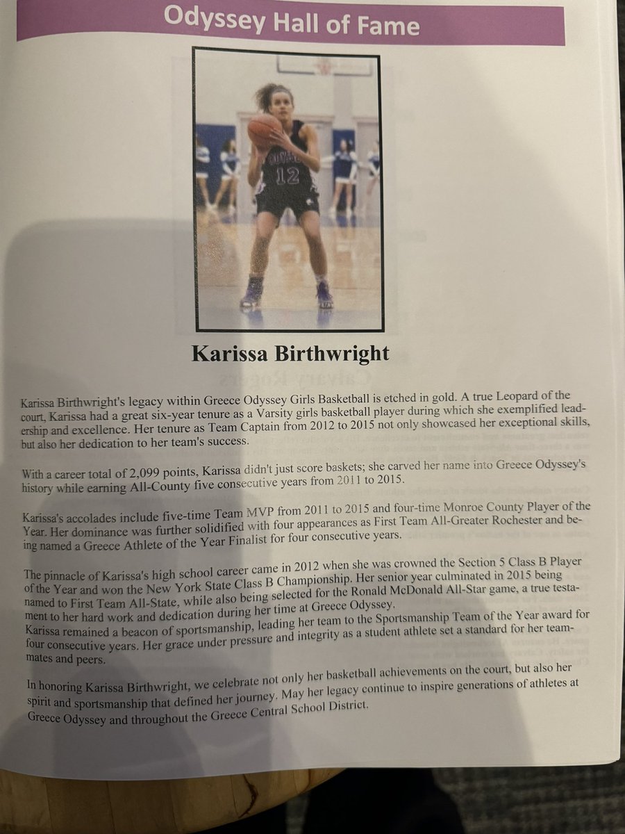 GCSDDRichardson's tweet photo. Congratulations to Karissa Birthwright and Calvary Rogers on being elected into the Greece Odyssey Hall of Fame!  @Ody_Athletics @GreeceOdyssey @SecVGBasketball @SecVTrackField https://t.co/JJ10rCHKPu
