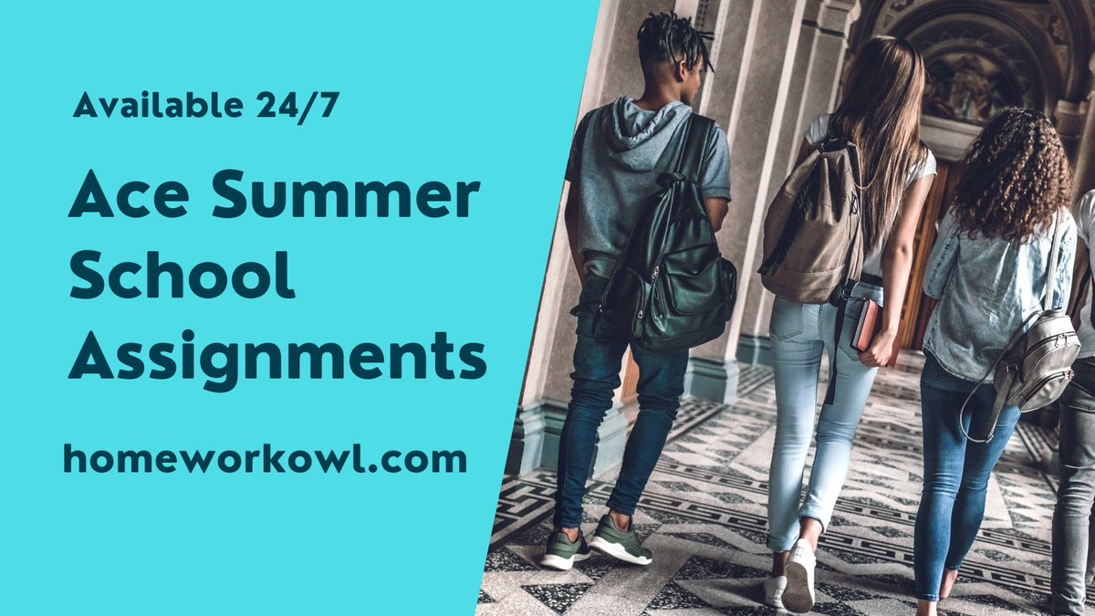 HomeworkOwl's tweet image. Ace summer courses with us. Visit our site for quick homework help online. #homeworkhelponline #domyhomeworkforme #homeworkanswers
#NoMoreLikes #BadBoys4