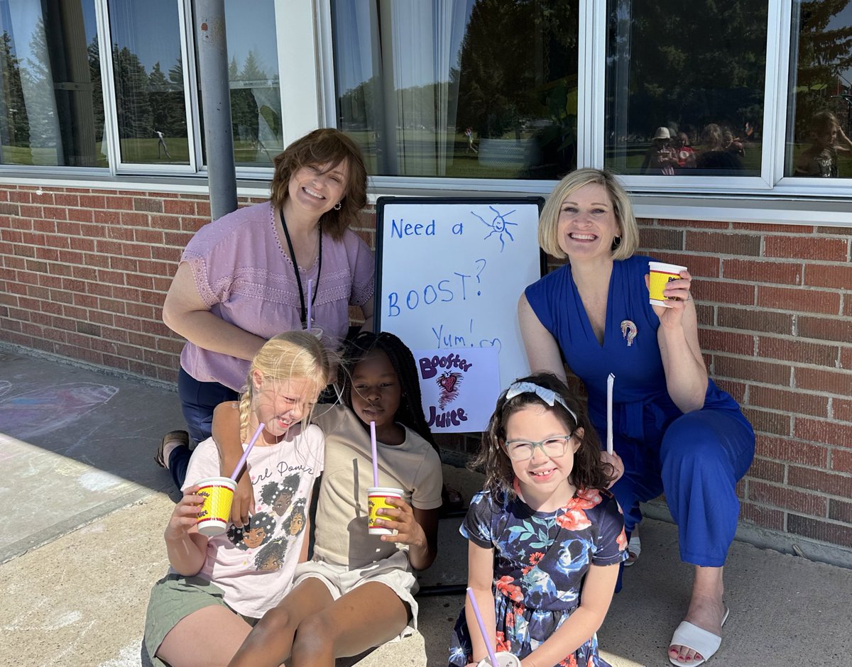 What a refreshing and nutritious BOOST for all students during our morning recess today at Lakeview Elementary school!