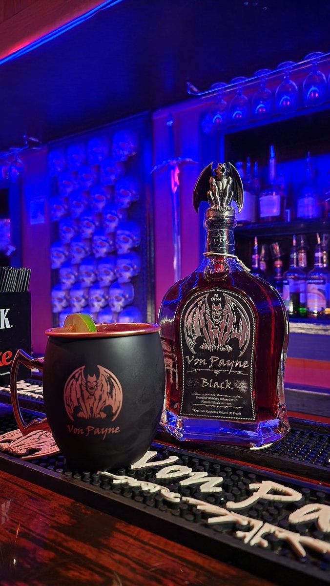 It's Whiskey Wednesday! What are you drinking?
.
We are enjoying a Black Currant Mule made with Von Payne Black, ginger beer, and key lime juice! 
.
#cocktail #Mule #vonpayne #whiskeywednesday #creativecocktails #itswednesdaymydudes #gothic