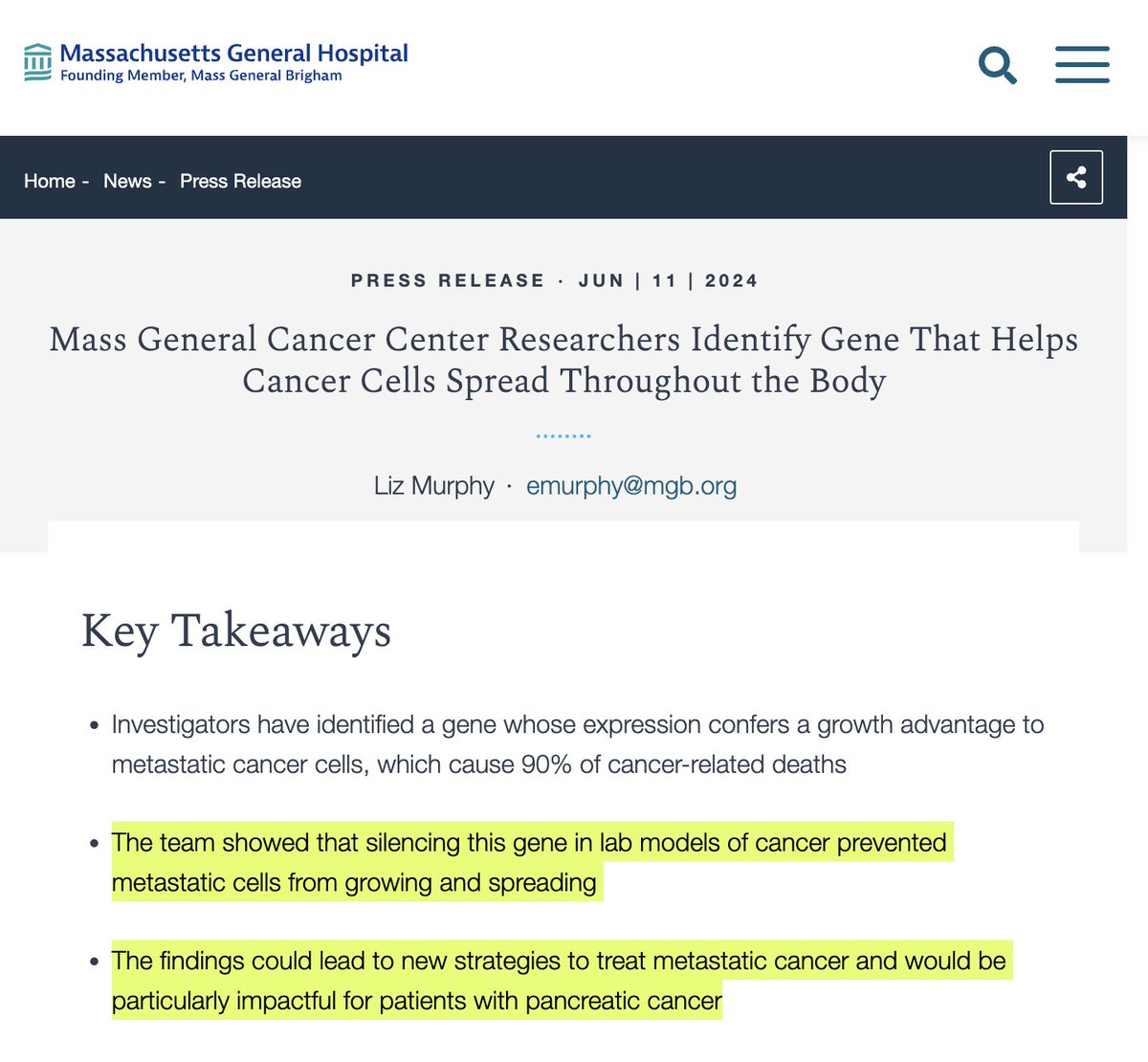 IterIntellectus's tweet photo. 🚨white pill🚨

the gene that causes metastasis has been identified

we are going to do this, we will defeat cancer! https://t.co/oPmEf1JZAB