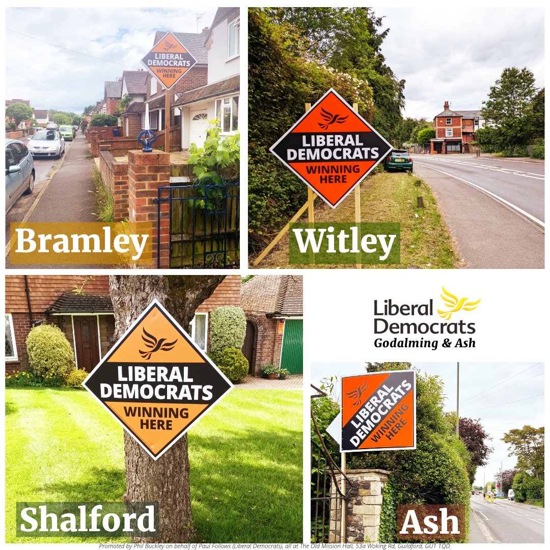 WaverleyLibDems's tweet photo. Our beautiful orange diamonds are popping up everywhere in support of @PaulDFollows in #GodalmingAndAsh & @khalilyousuf in #FarnhamAndBordon
🔶Would you like a diamond outside your house? Order yours here: https://t.co/98cm35olLC #GE2024
#UKGeneralElection #ThePositiveVote https://t.co/YjYlK4zmVv
