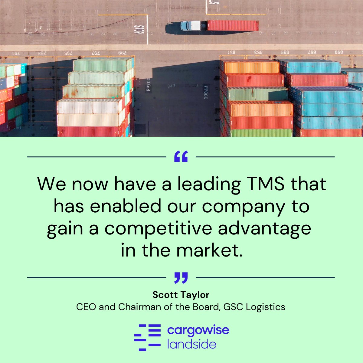 Discover why leading North American drayage companies, including GSC, turn to our #CargoWiseLandside drayage platform, #TriniumTMS, to streamline their logistics workflow from order intake to billing. cargowise.com/landside/solut… #WiseTech