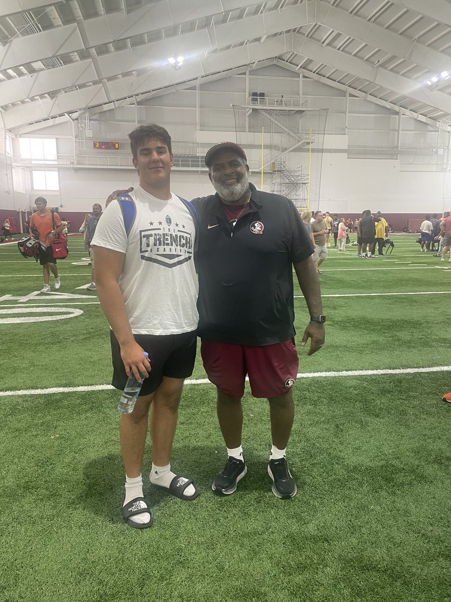 parkerpeacock52's tweet photo. Had a great time at FSU today! Thank you @CoachAAtkins @odellhaggins @CoachBenMiles 

@BigPlayRay50 @coachd_dub @OBallcoach @Kevbulldog92 @coachsmatias @polk_way https://t.co/CMb8YtbCDa