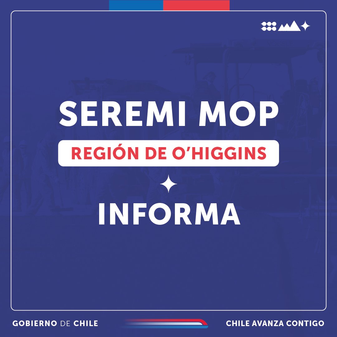 MOPOHiggins's tweet photo. ⚠️#MOPInforma
Cierre preventivo de la Cuesta Chada por sistema frontal.

📍 Ruta H-45-G, comuna de Mostazal.

Entre hoy miércoles 12 de junio, hasta las 20:00 hrs., del día lunes 17 de junio. https://t.co/cR3rQSSNWs