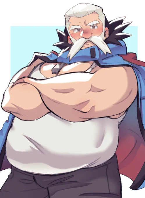Some pkmn old men drawings that's been lying around my folder for some months 