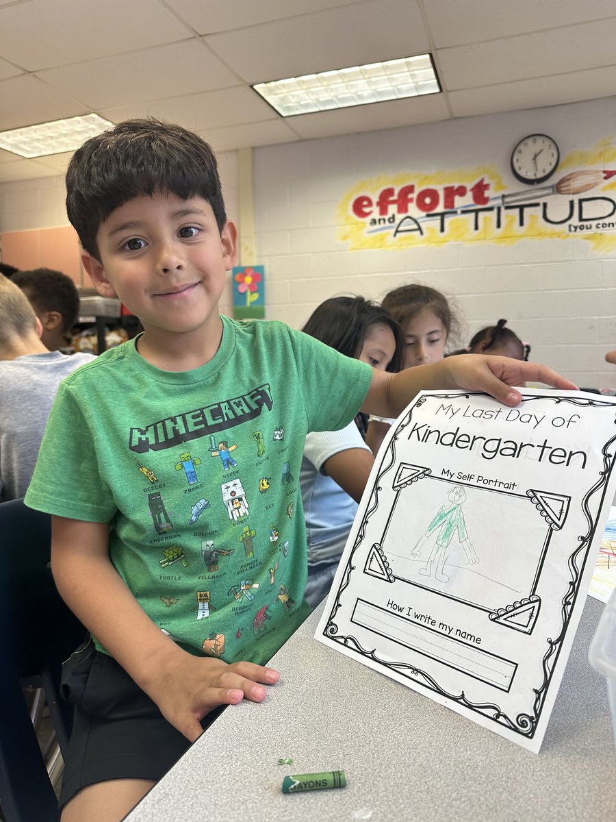 We grew a lot in our observation and drawing skills this year in Kindergarten art! Look at the details🤭💚 

<a href="/Mosaic_ES/">Mosaic Elementary School</a>