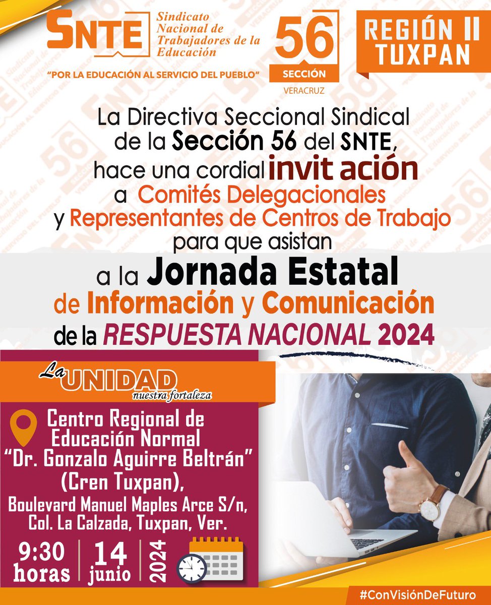 SNTE56Veracruz's tweet photo. 𝑱𝒐𝒓𝒏𝒂𝒅𝒂 𝑬𝒔𝒕𝒂𝒕𝒂𝒍 𝒅𝒆 𝑰𝒏𝒇𝒐𝒓𝒎𝒂𝒄𝒊ó𝒏 𝒚 𝑪𝒐𝒎𝒖𝒏𝒊𝒄𝒂𝒄𝒊ó𝒏 𝒅𝒆 𝒍𝒂 𝑹𝑬𝑺𝑷𝑼𝑬𝑺𝑻𝑨 𝑵𝑨𝑪𝑰𝑶𝑵𝑨𝑳 𝟮𝟬𝟮𝟰

Región II Tuxpan

#𝟴𝟬𝗔𝗻𝗶𝘃𝗲𝗿d𝘀𝗮𝗿𝗶𝗼𝗦𝗡𝗧𝗘 🌟
#𝙎𝙤𝙮𝙎𝙉𝙏𝙀56 🟠
#𝗟𝗮𝗨𝗻𝗶𝗱𝗮𝗱𝗡𝘂𝗲𝘀𝘁𝗿𝗮𝗙𝗼𝗿𝘁𝗮𝗹𝗲𝘇𝗮 🙋🙋‍♂️ ✅ https://t.co/AfG5N41u1H