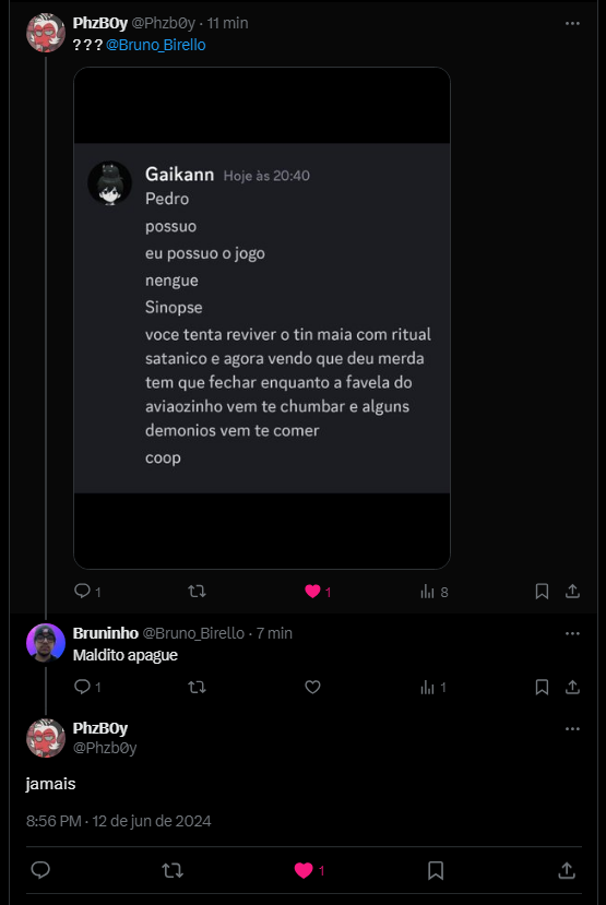 Bruno_Birello's tweet photo. Cuidado com os caluniadores

Aonde menos esperar, vão querer te atacar.

Ps: Sem braba. https://t.co/rHd4EoO1ly