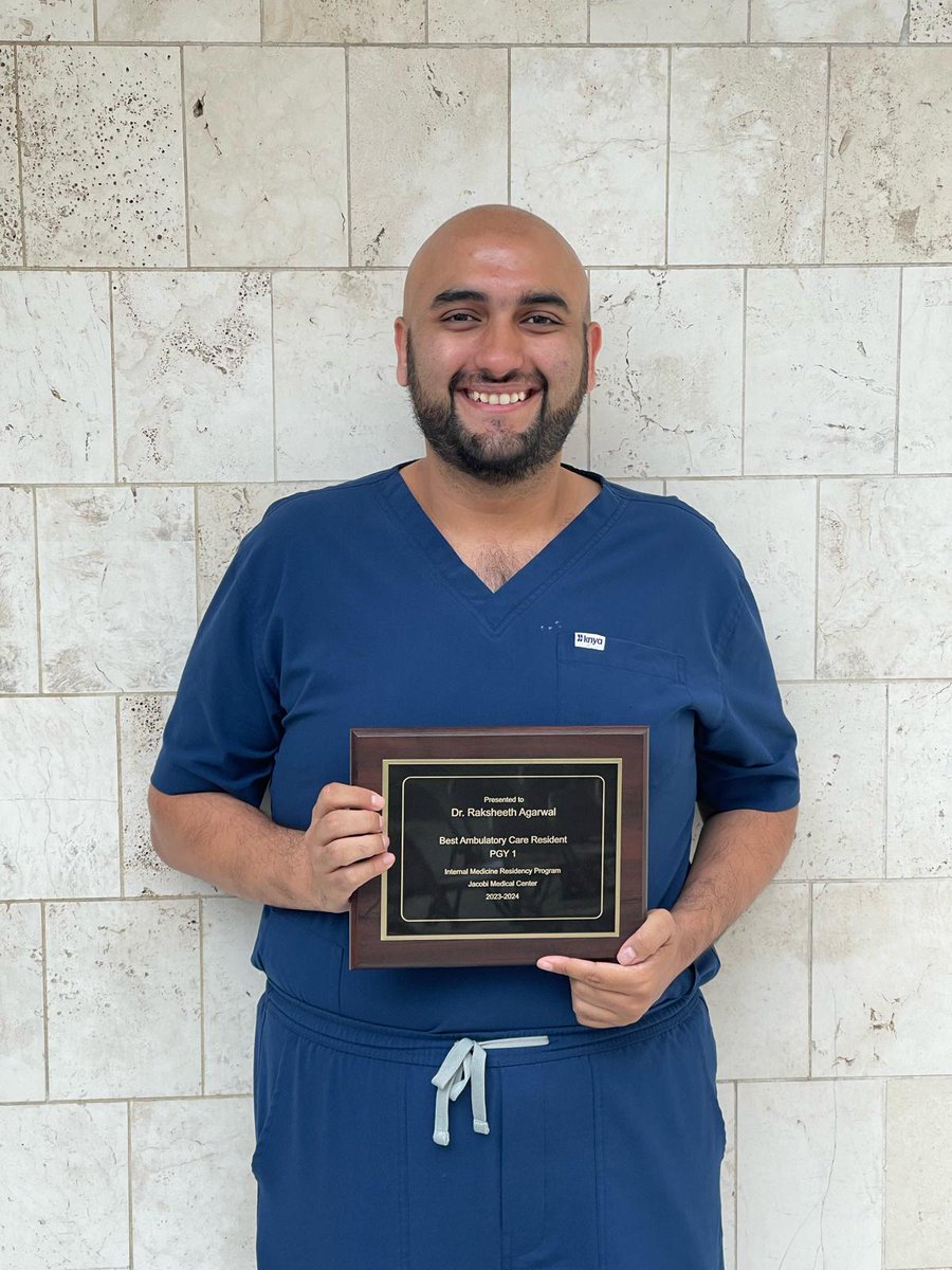 raksheeth_a's tweet photo. So honored to receive the Best Ambulatory Care PGY-1 Resident award this year. We can create such a major impact on the clinical trajectories of our patients in the clinic - it is always so rewarding to see that HbA1c come down and that blood pressure fall into target range! https://t.co/RdbSxLVAaQ