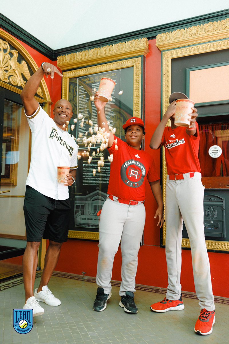 iamcjstewart's tweet photo. Get your popcorn ready! πΏ @LEADAtlanta is about to start showing up for baseball games for the culture, with the culture. Big things are coming! πΈ: @TheiSmooth #BaseballCulture #LEADStrong #ForTheCulture https://t.co/TJgzXqnbwT