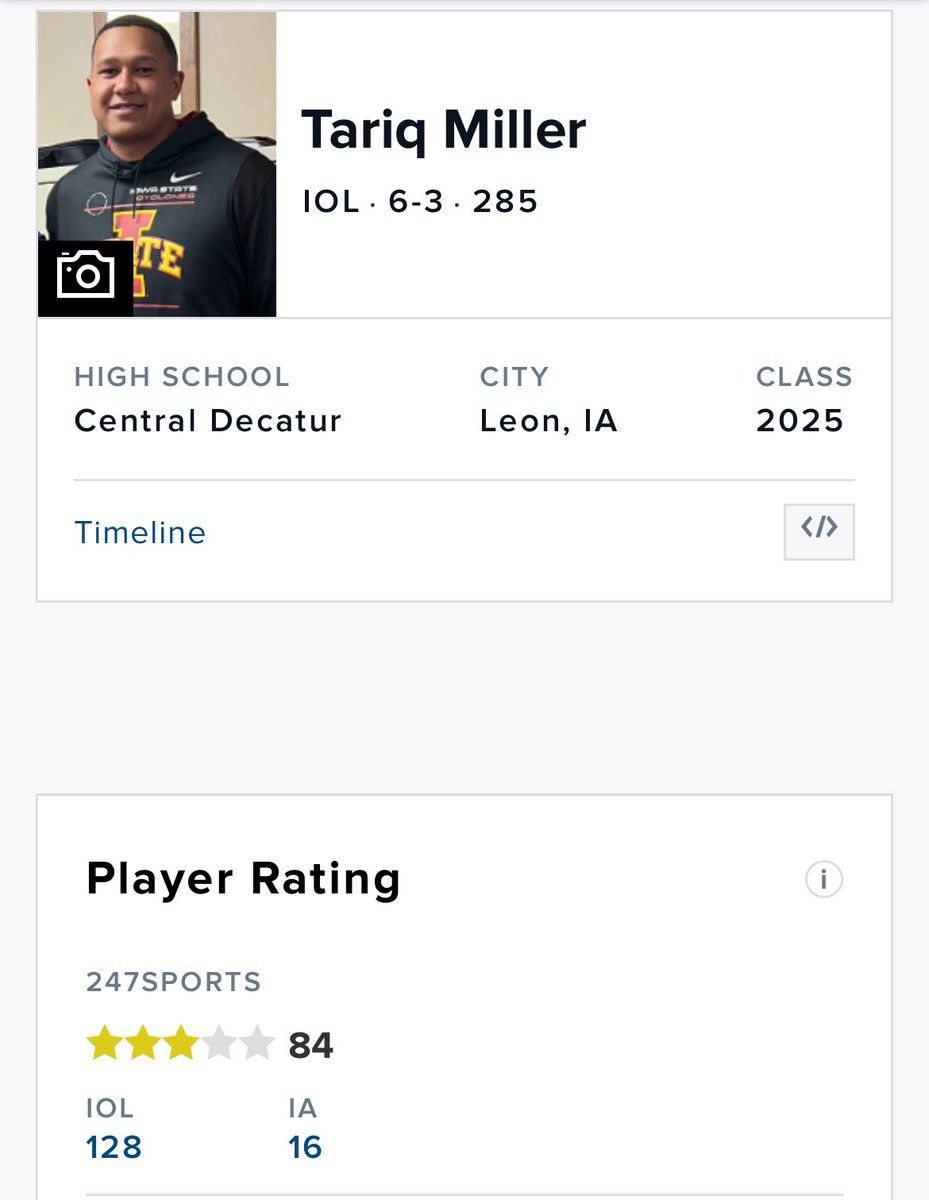 Tariq Miller (@tariqmiller74) on Twitter photo Very appreciative to be labeled a 3 ⭐️!
The Grind continues‼️<a href="/247Sports/">247Sports</a> <a href="/KMASports/">KMA Sports</a> <a href="/jonpedersen12/">Jon Pedersen</a> Very appreciative to be labeled a 3 ⭐️!
The Grind continues‼️<a href="/247Sports/">247Sports</a> <a href="/KMASports/">KMA Sports</a> <a href="/jonpedersen12/">Jon Pedersen</a>