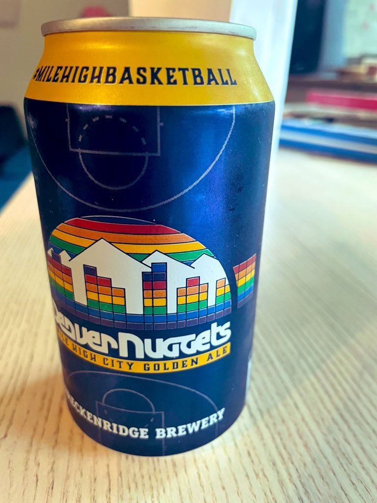 This has been in the fridge for over a year in hopes of a repeat.  Time to commemorate the first 🏆and to find the path back to the top 🏔️ #GoNuggets  <a href="/DNVR_Nuggets/">DNVR Nuggets</a>