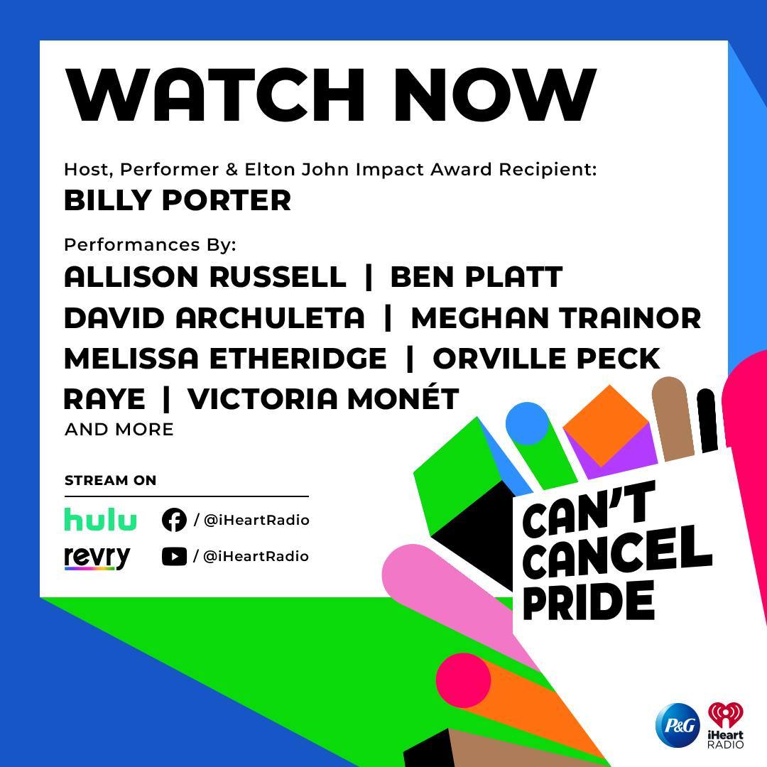 Mega100Stockton's tweet photo. Watch our #CantCancelPride show with @ProcterGamble RIGHT NOW on @hulu, iHeartRadio FB + YT pages or Revry! 🌈🏳️‍🌈

WATCH HERE ➡️ https://t.co/90mUX8kL7h https://t.co/1I5DQIkLID
