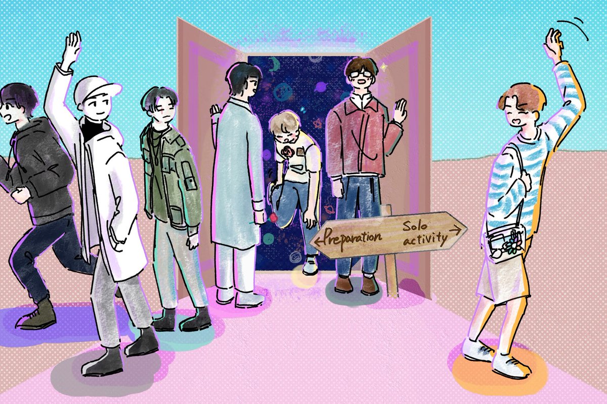 0613wakarin's tweet photo. 11周年おめでとうございます💜💜💜💜💜💜💜(過去絵ですが！)
#BTS11thAnniversary https://t.co/3BuW9OWAZB