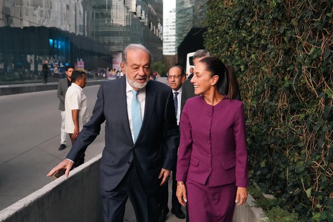 Hermosa foto de Carlos Slim con Claudia Sheinbaum #carlosslim #claudiasheinbaum https://t.co/Aq6avdX<a href="/tag/claudiasheinbaum"class="tags"><span>#claudiasheinbaum</span></a><a href="/tag/carlosslim"class="tags"><span>#carlosslim</span></a>