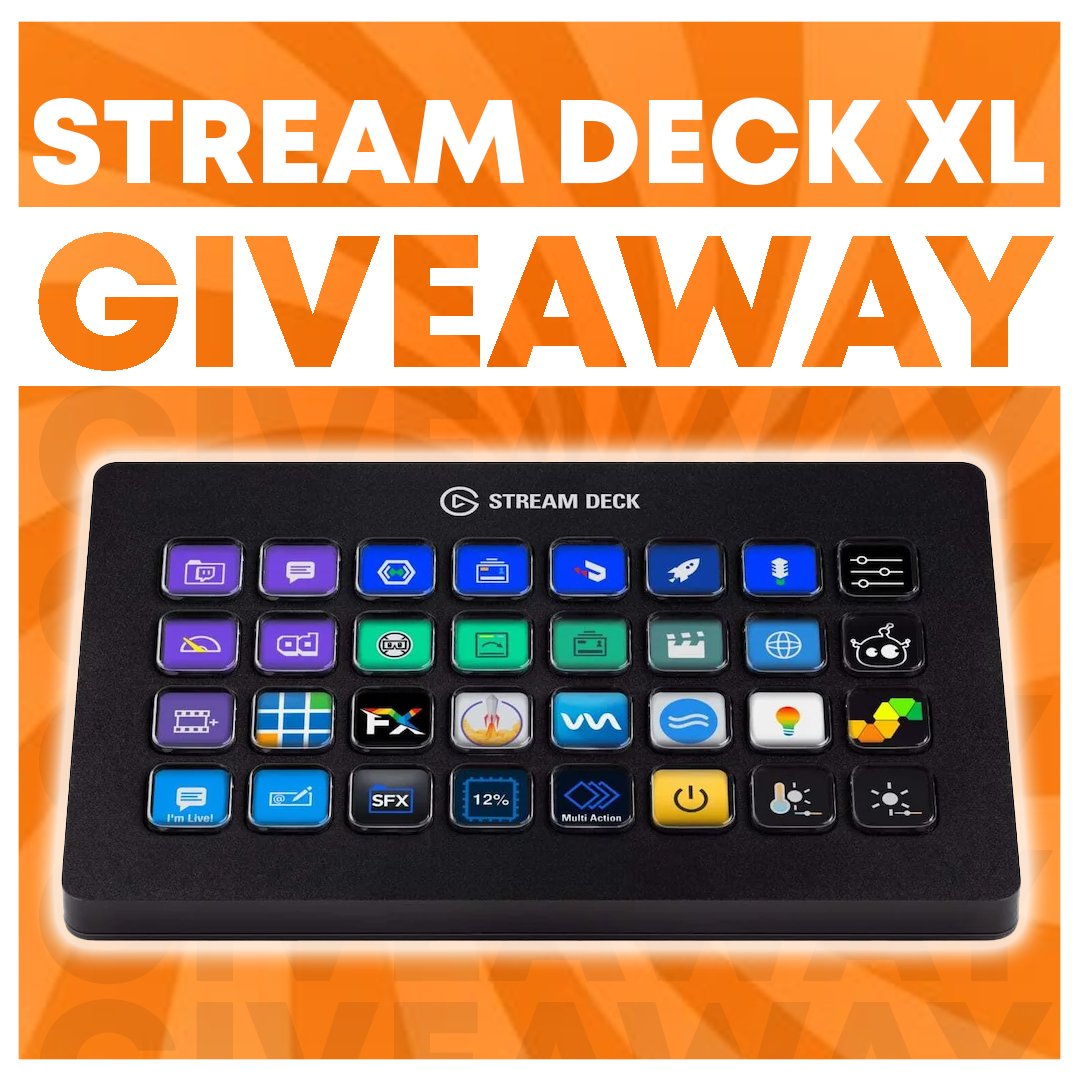 PlayRaise's tweet photo. 🎉 GIVEAWAY ALERT! 🎉

We’re giving away an Elgato Stream Deck XL! To enter:

Follow @CrossVidApp 🐦
Like ❤️
Retweet 🔁
Tag a fellow streamer in a reply 🎮

Good luck! 🍀 Ends June 20th 

#Giveaway #StreamerLife #ContentCreation https://t.co/IC6B1eOVDj