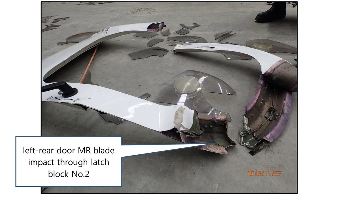 New report on fatal MD500 helicopter crash. Door opened in flight, cargo flew out, hit rotors and made helicopter uncontrollable.
Systemic safety issues:
- doors opening
- incorrectly secured cargo
- maintenance manual
- rules &amp; regs unclear &amp; not enforced
taic.org.nz/inquiry/ao-201…