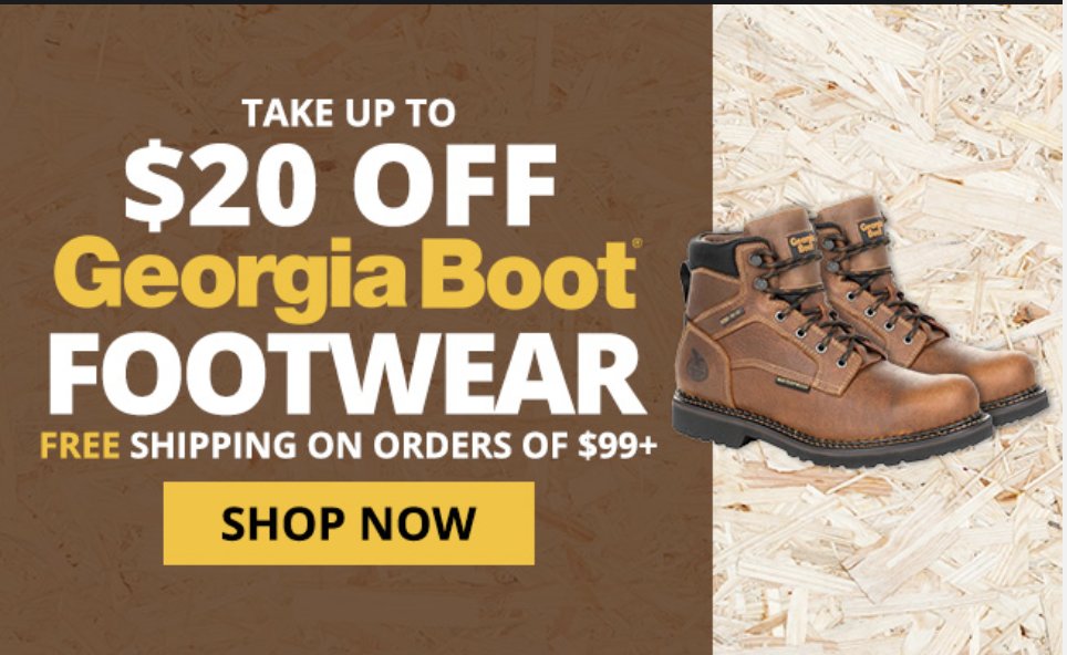 workingperson's tweet photo. Treat your feet to a new pair of #GeorgiaBoots!
From Romeo style boots to 8inch linemen boots, we have the style you need for work or play.
#WorkingPersonsStore #BrandsThatWork #GeorgiaBoots #WorkBoots #WomensBoots #MensBoots
https://t.co/sBCWoTLdWM https://t.co/mbo6GAncSb