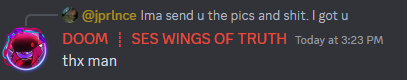 Pleebean's tweet photo. @Phonex2717 @Grummz @helldivers2 Also i was untimed out by another mod after explaining to them what i did. https://t.co/68b9jjAvOu