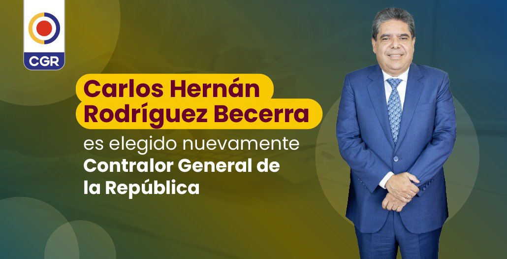 El abogado <a href="/CarlosHernanR1/">Carlos Hernan Rodríguez Becerra</a> fue elegido nuevamente Contralor General de la República.
Esta vez el Congreso en pleno (Cámara y Senado) lo eligió con 265 votos a favor, una histórica votación.