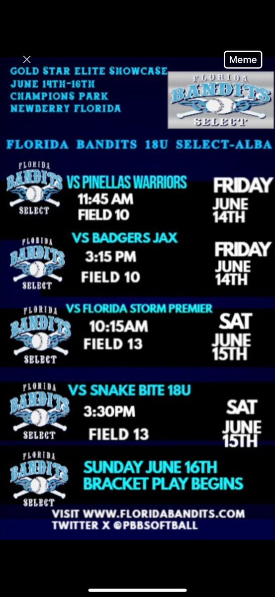 KieraCarow's tweet photo. This weekends schedule Gold Star Elite in Newberry! https://t.co/3sjMXZcr9w