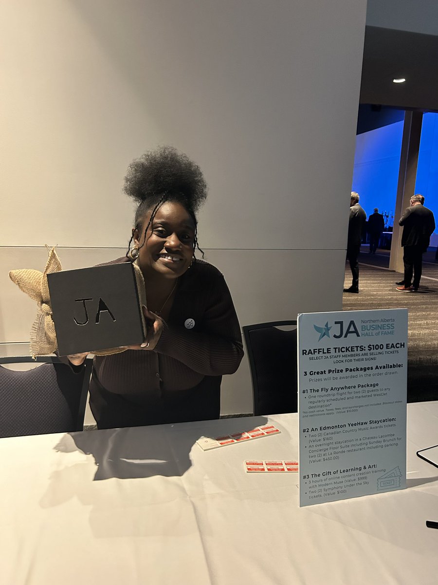 JA_NorthAlberta's tweet photo. Find a staff seller to get your raffle tickets tonight! $100 each with great prizes from local #yegbiz https://t.co/4tooeYsVSA