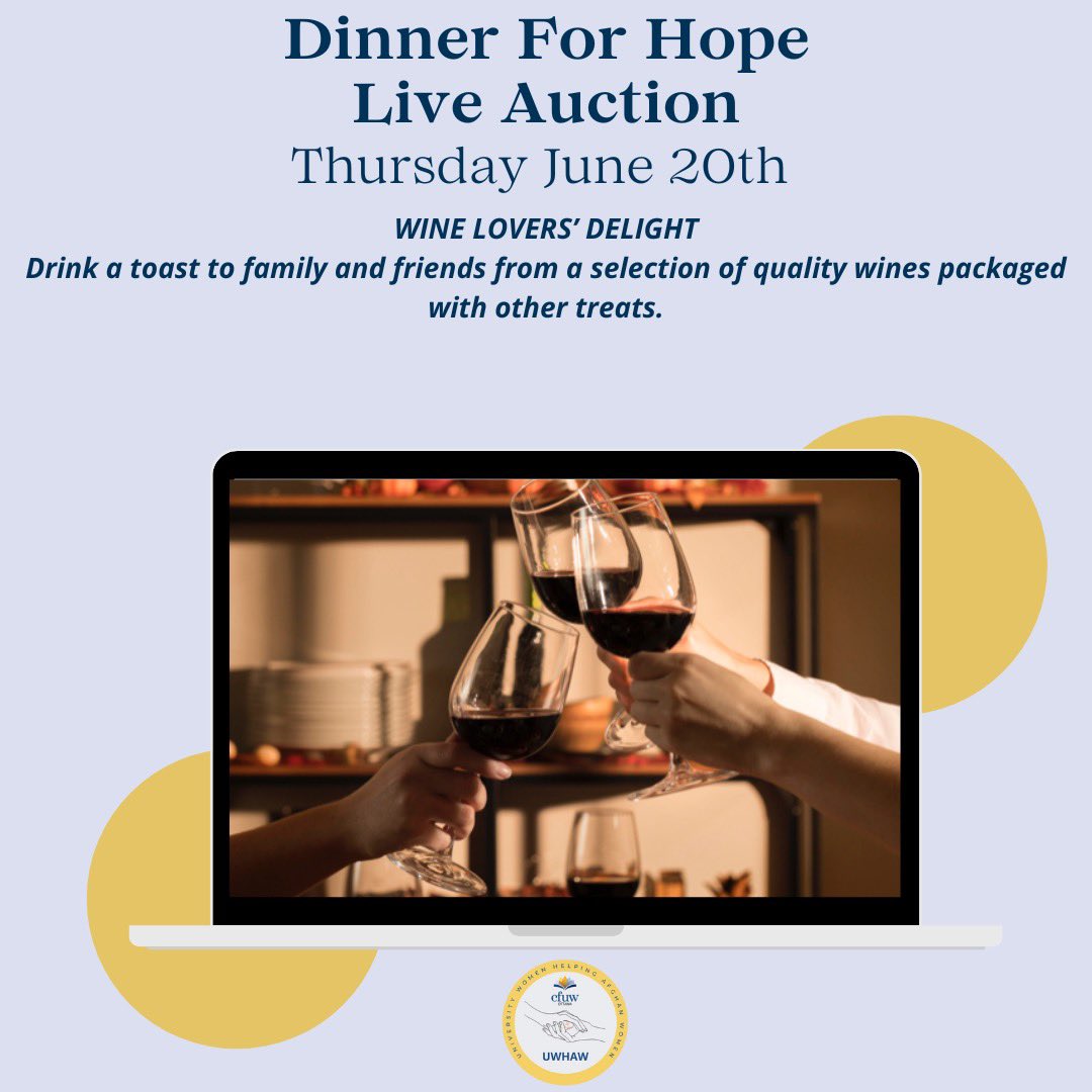 CFUWOttawaClub's tweet photo. #DinnerForHope2024 Auction Items. One for wine lovers and the other for great evening out. 

There are a few tickets still available for Dinner For Hope. Here is the website link ⬇️. 

https://t.co/FtOekvTmg3 https://t.co/XhsC889izQ