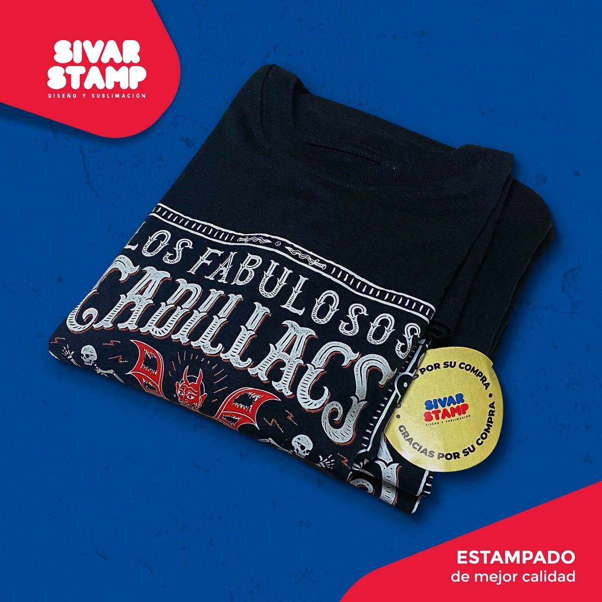 JayanDice's tweet photo. GRACIAS TOTALES a nuestros clientes por SIEMPRE PREFERIRNOS y estar en sus momentos
importantes! Sivar Stamp siempre a la orden! #clientefeliz #hechoensivar #compraonline #fypシ゚viralシ #ApoyaAlEmprendedor #losfabulososcadillacs #concierto #tshirt #music #fypシ゚viralシ https://t.co/I24NcM6KTj