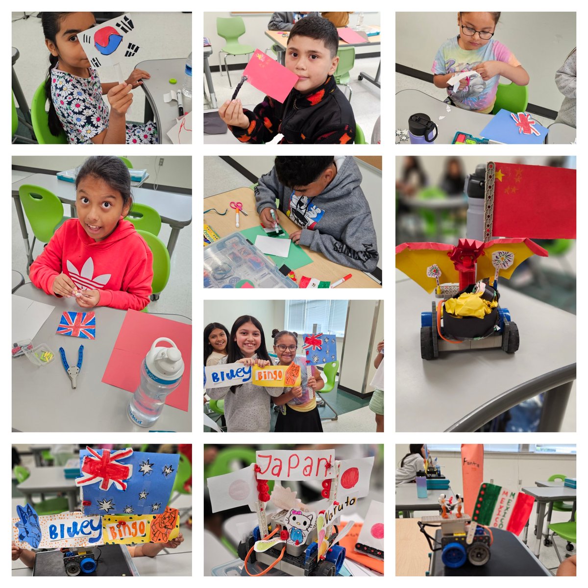 Mrs_Cortez12's tweet image. Prep for the Robot Olympics was ON! 🤖💻 During Day 2 of Robotics Camp @STAGinPG my roboticists built the #VEXGo code bot, mastered programming basics, navigated obstacle courses, chose countries to represent at the Olympics, and designed epic floats for the opening ceremony.…