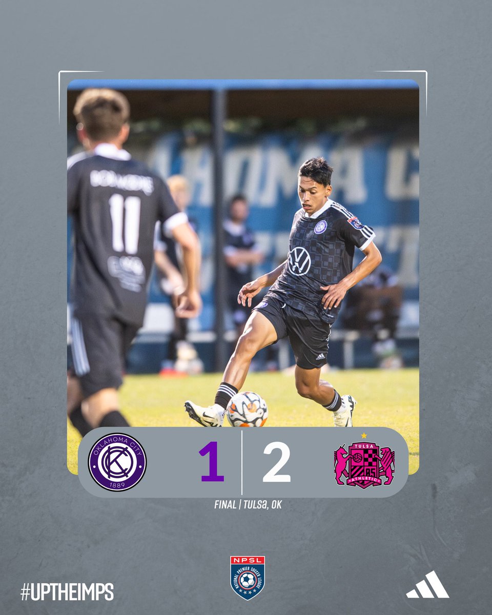 A late goal separates the two Oklahoma sides. Time to regroup and prepare for the next one. 

#uptheimps