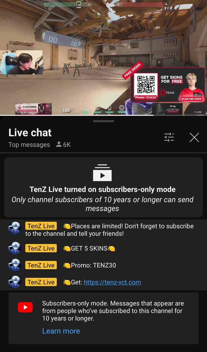 myjwluv's tweet photo. @Zellsis also someone is acting as tenz on youtube saying that he's giving out free skins. i think i just got scammed 🥹 POOKIE WHAT DO I DO https://t.co/ZRKD4STelx