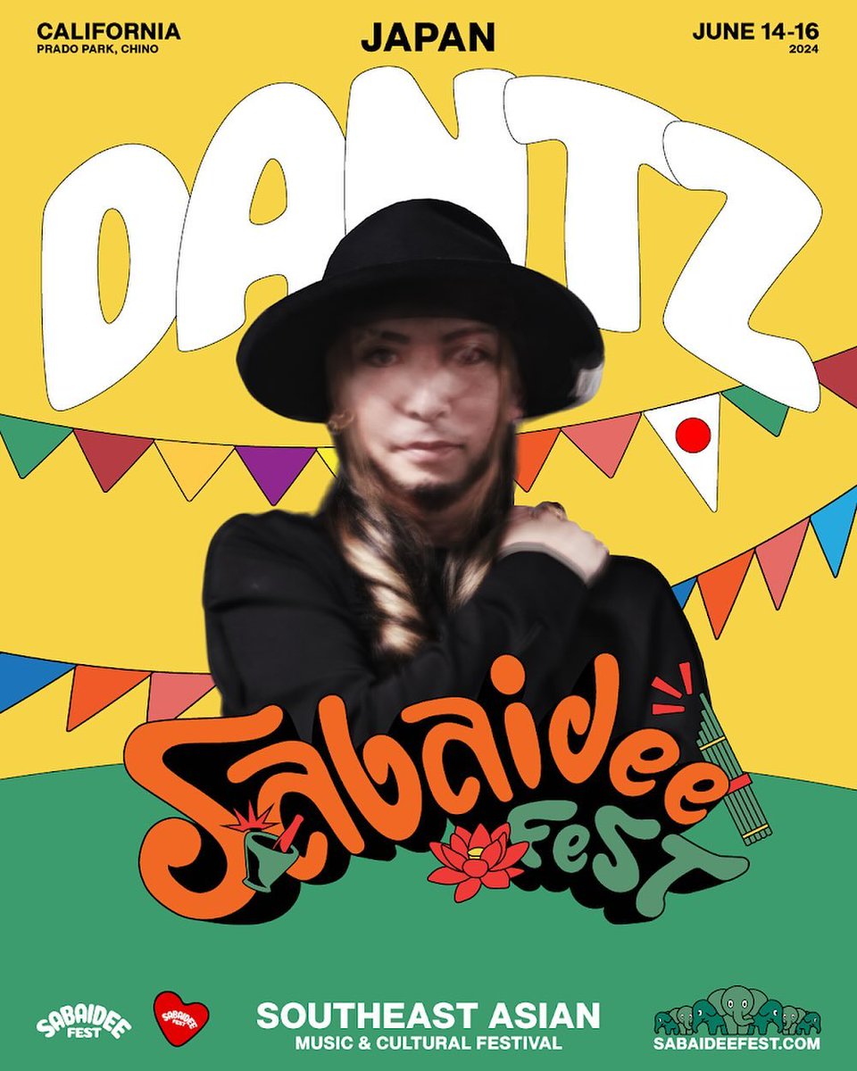 DJDANTZ's tweet photo. I'm the headliner at the Sabaidee Festival, an Asian music festival in California this Saturday
Let's  go!!!

6月15日、今週土曜にカルフォルニアで開催されるアジアンミュージックフェスティバルのSabaidee Festivalで私はヘッドライナーで出演します！
Let's  go!!! https://t.co/BG1iLJVCcW