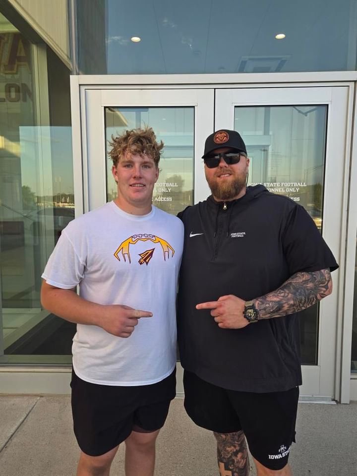 Gus Corsair 2027 OL (@gus_corsair) on Twitter photo #AGTG After a great camp and conversation with <a href="/RyanClanton/">Ryan Clanton</a> I’m blessed to receive my first offer from <a href="/CycloneFB/">Iowa State Football</a>! #AGTG After a great camp and conversation with <a href="/RyanClanton/">Ryan Clanton</a> I’m blessed to receive my first offer from <a href="/CycloneFB/">Iowa State Football</a>!