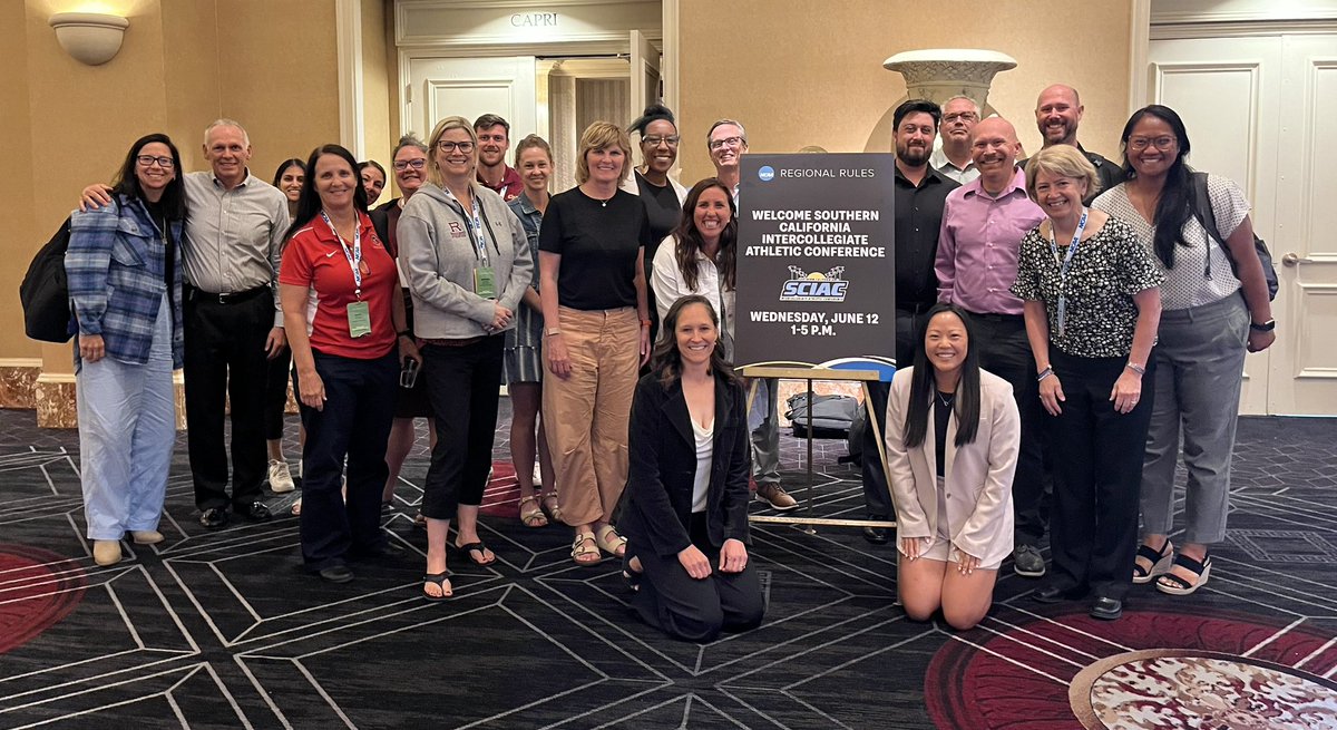 McClearyLou's tweet photo. Still in Vegas and today I got to provide updates to @theSCIAC with my colleagues @coreycberg and @jsargent9 before the start of @NCAADIII regional rules seminar sessions. https://t.co/FygK8WpNIc