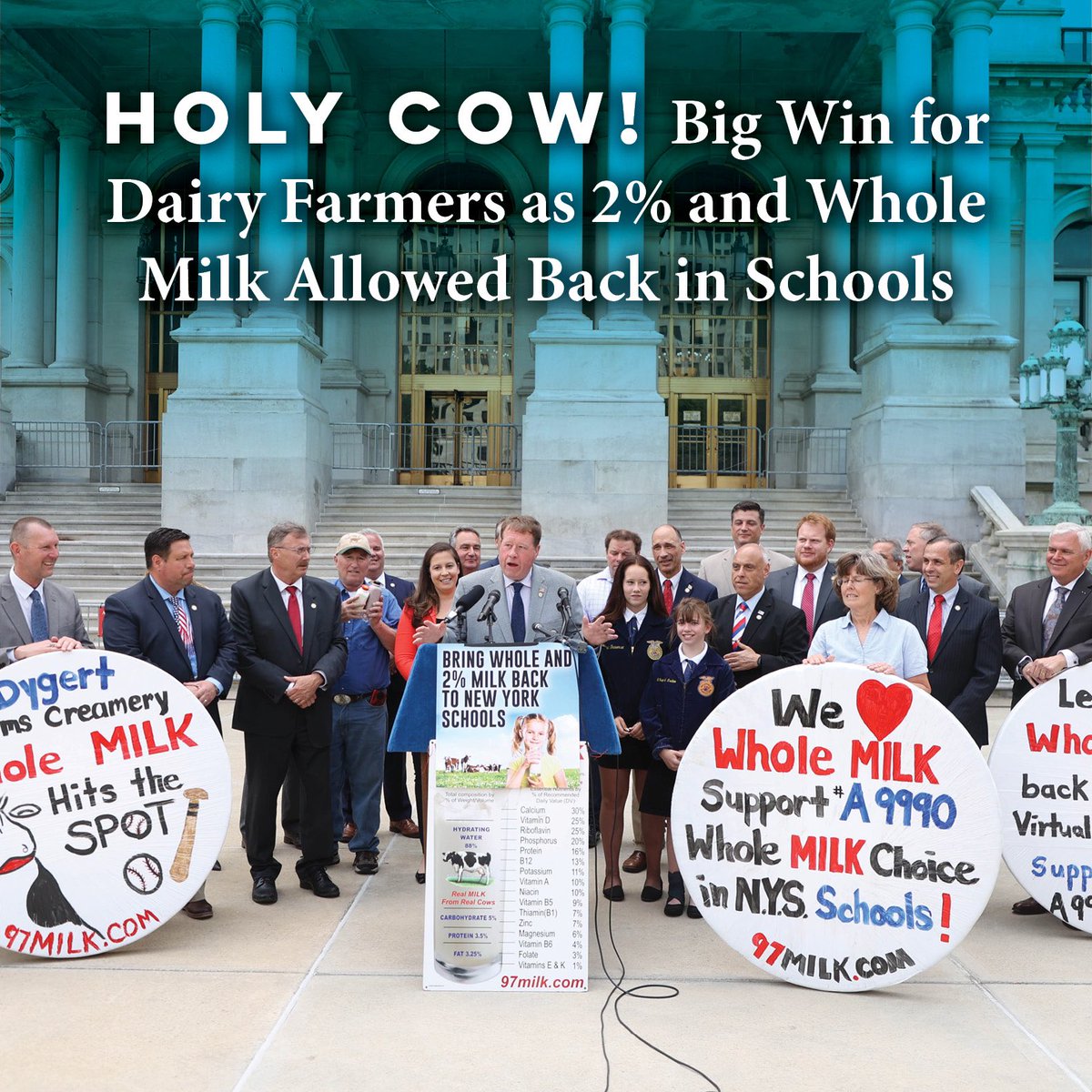 NYFarmer's tweet photo. @nicolai_nw @GHGGuru We are working to legalize whole milk (3.25% butterfat) and 2% in US schools. We have made it to the US Senate. https://t.co/Yr6ousORDL