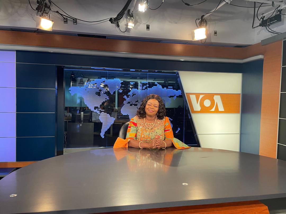 bcighana's tweet photo. Dr. (Mrs.) Beatrice Wiafe Addai, President of Breast Care International and Co-Chair of the Global Health Catalyst Summit interviewed at Voice Of America (VOA) by Linord Moudou. #CancerBurden #WinWinCollaboration #GlobalHealthCatalyst #BCI #YesWeCan https://t.co/RvTu3a7aZW