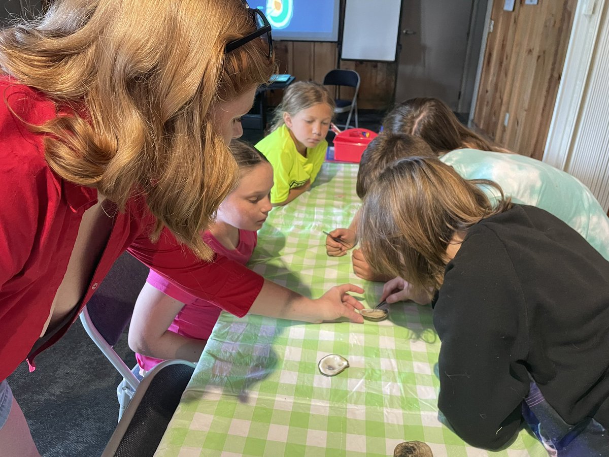Oyster talk for Swamp Camp! I think I had more fun than the kiddos #SciComm #Outreach