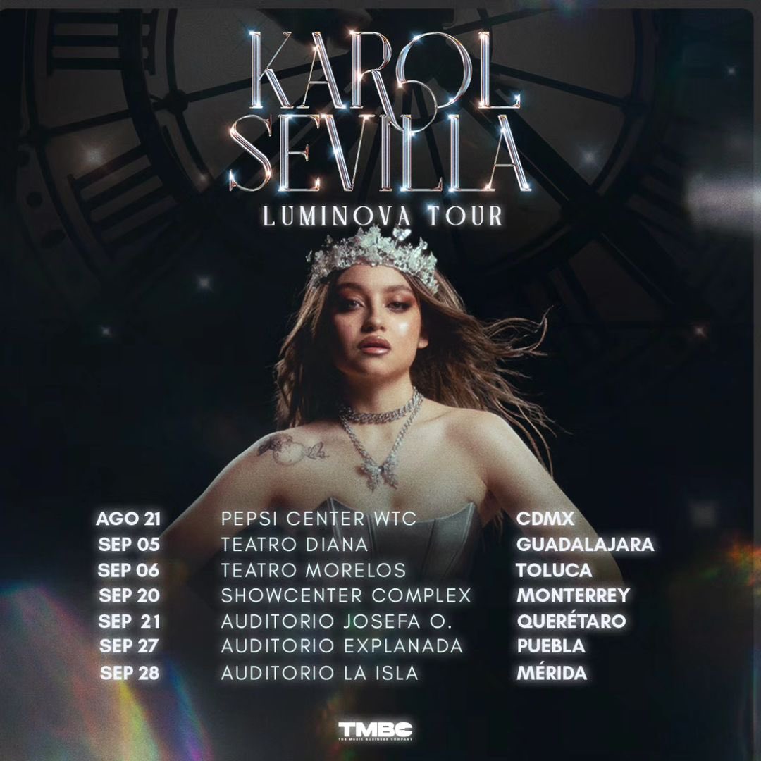 RadioDisneyMX's tweet photo. ¡Esto no es un simulacro! 🚨
@karolsevilla acaba de anunciar su tour “Luminova” 🤩

Estamos más que listos para verla brillar sobre el escenario ✨

Fans de Karol Sevilla, cuéntennos qué tan emocionados están 😱 https://t.co/PInYiTOZQ2
