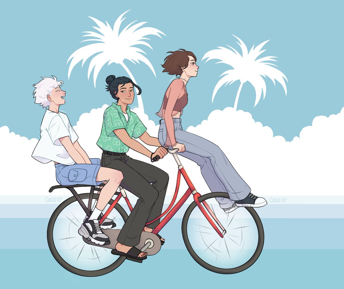 first &amp; last blue spring of youth ❀  

#jjk #gojosatoru #getosuguru #ierishoko