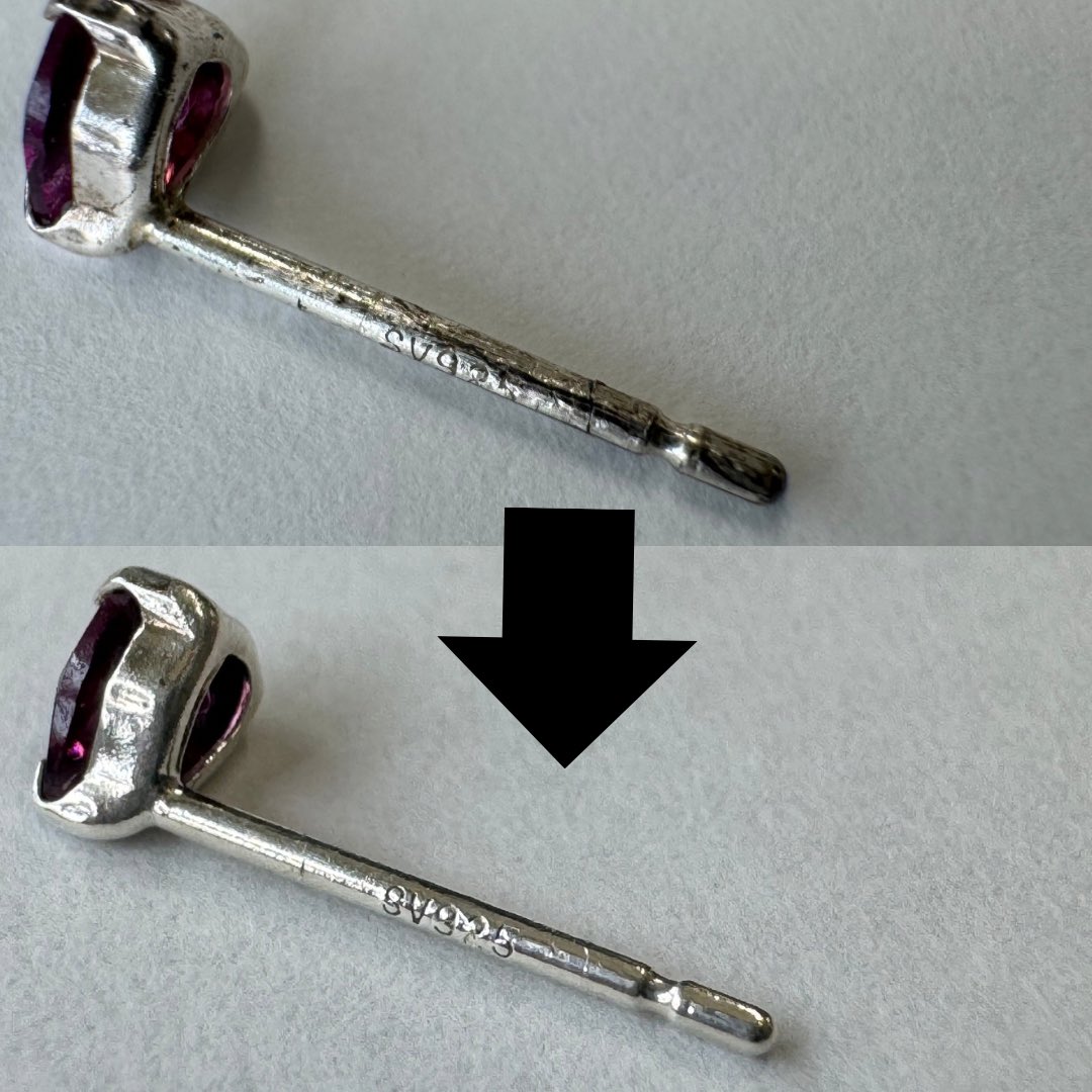 Yamashitaworks's tweet image. 最初はそれがメッキが剥がれたピアスだと思いますが、エアロラップで磨いた後、それがメッキが剥がれたではなく錆が出ていたことに気付きました。
#lappingmachine #polishingmachine #yamashitaworks #表面処理