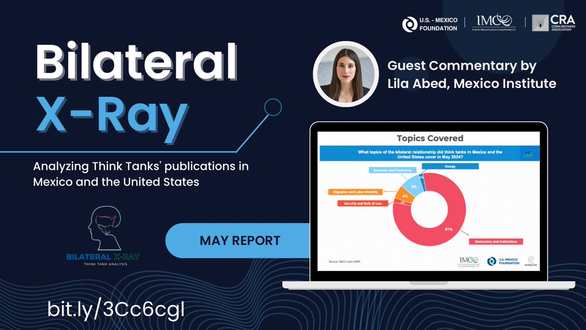 #BilateralXray | This month's guest commentary is by <a href="/lilaabed/">Lila Abed</a> (@MexicoInstitute). She discusses the significance of Mexico's recent elections and the potential implications for the country's democracy.

Read the report: usmexicofoundation.org/thinktanks

🤝<a href="/imcomx/">IMCO</a>