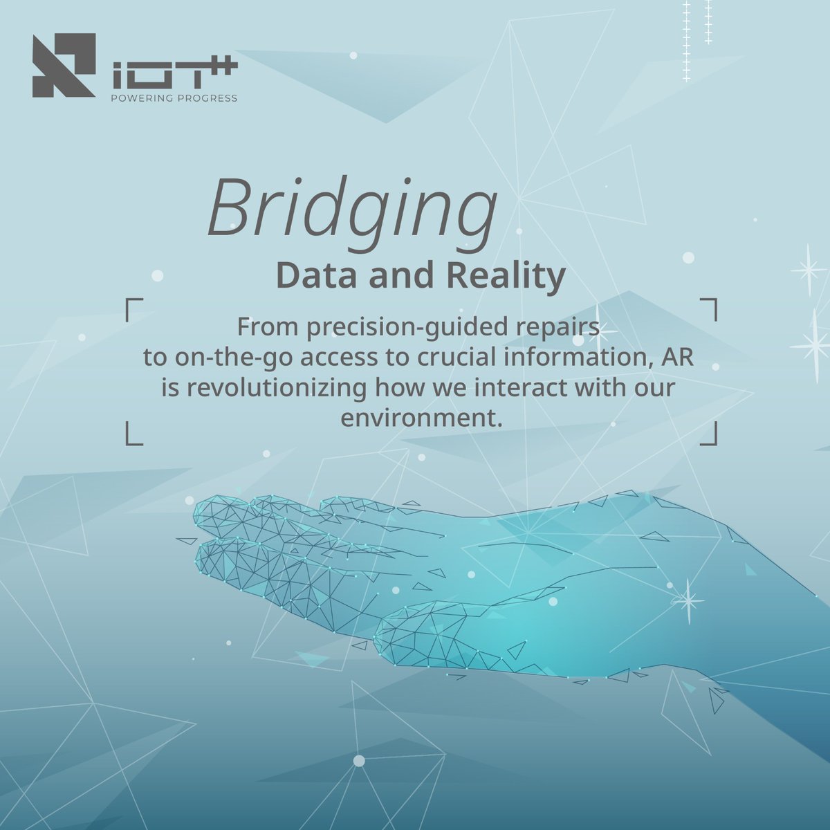 iotplusplus's tweet image. Connecting Data and Reality! AR is changing the game, from precision-guided repairs to instant access to vital information, revolutionizing our interaction with the world around us. #AugmentedReality #TechRevolution #FutureReady