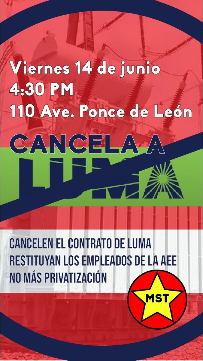 SahirPujol84270's tweet image. ¿ Estas sin luz?  Basta de tolerar y exigimos la cancelación del contrato ya. Este viernes a las 4:30pm 👇👇👇